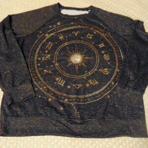 Witchy Boho Zodiac Graphic Shirt 2XL Astrology Celestial Streetwear Whimsygoth